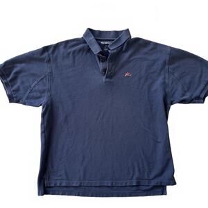 Simms 3XDRY Men's Polo Size XL Short Sleeve‎ Navy Blue Outdoor Fishing